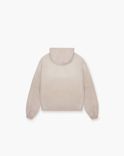 Stepped Hem Hoodie - Oat