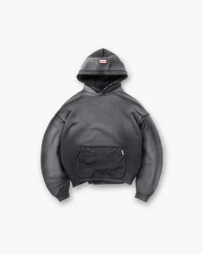 Represent X Hunter Hoodie - Stained Black