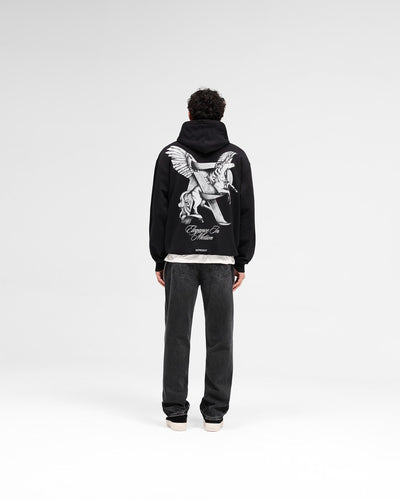 Elegance In Motion Hoodie - Jet Black
