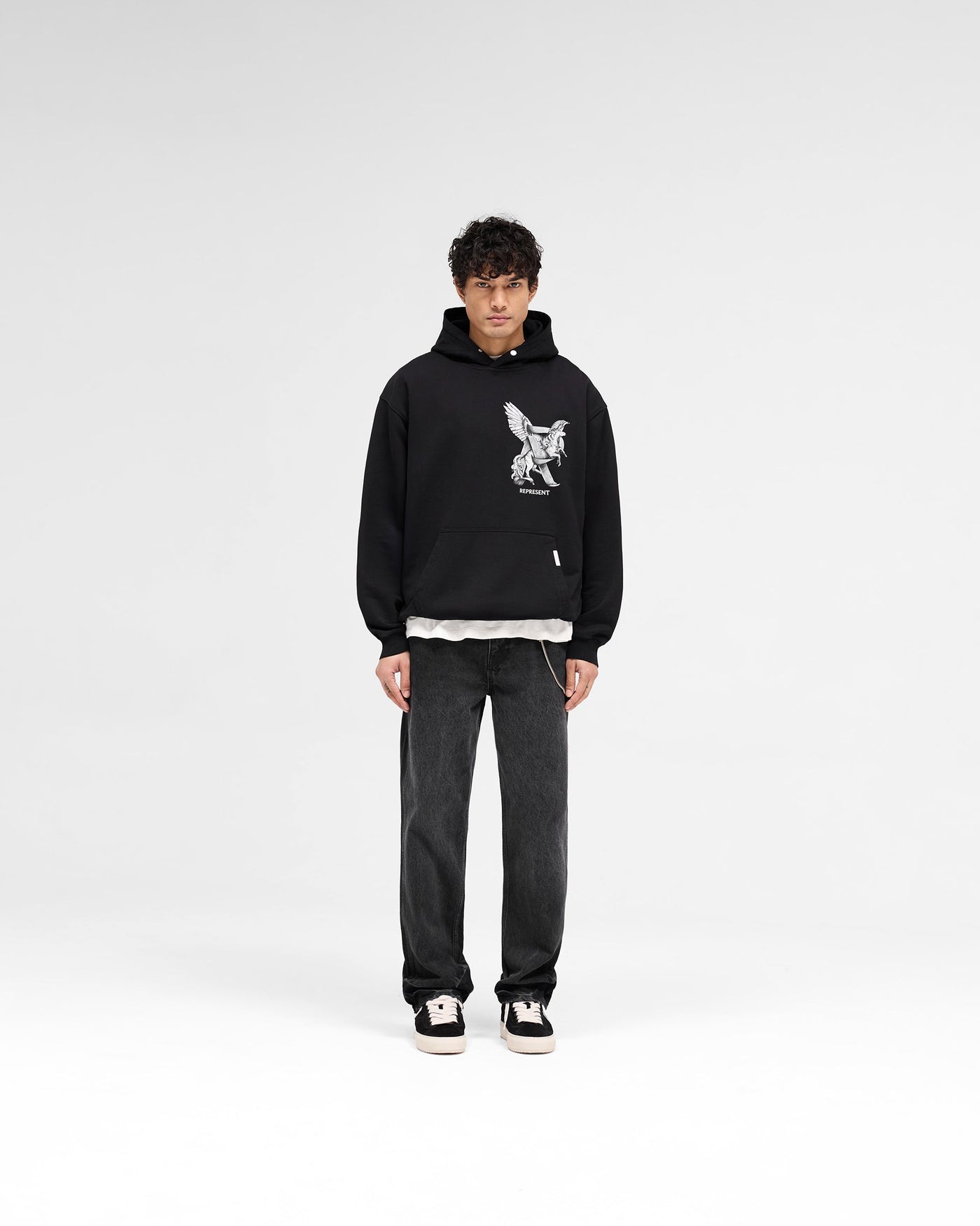 Elegance In Motion Hoodie - Jet Black