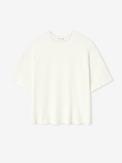Waffle Short Sleeve Sweater