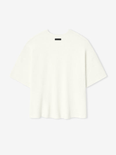 Waffle Short Sleeve Sweater
