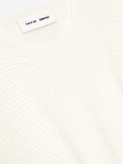 Waffle Short Sleeve Sweater