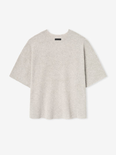 Waffle Short Sleeve Sweater