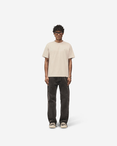 Metal Initial R T-Shirt - Concrete