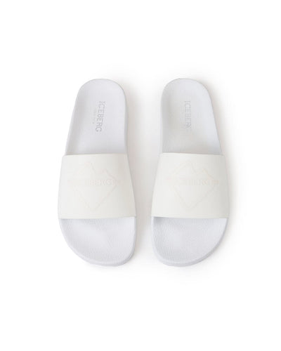 Iceberg White Slides Comfort Timeless