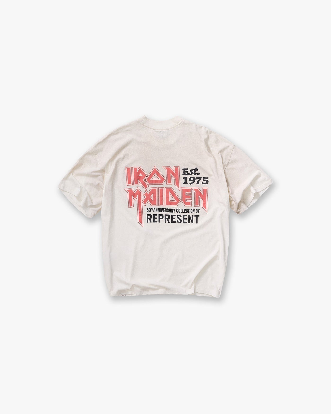 Represent X Iron Maiden Anniversary T-Shirt - Washed Ecru