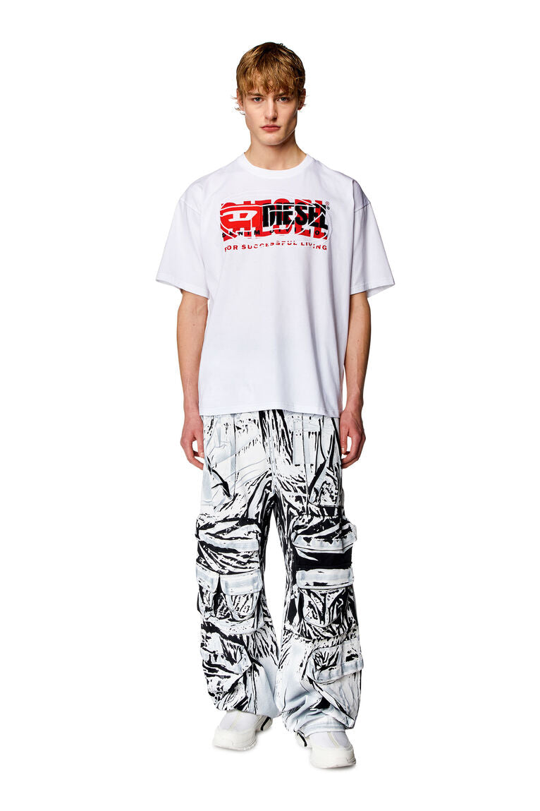 Diesel t-boxt T-shirt with layered logos