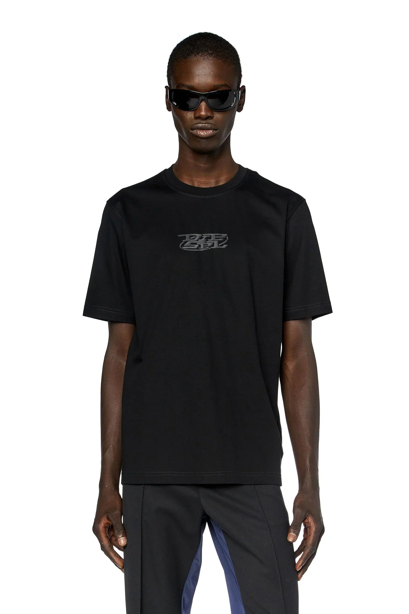 Diesel Logo-print T-shirt in mercerised cotton