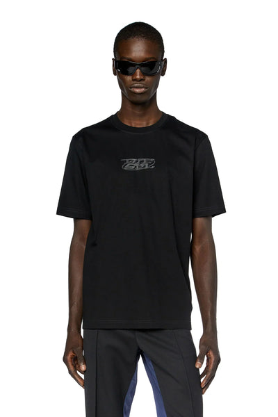 Diesel Logo-print T-shirt in mercerised cotton