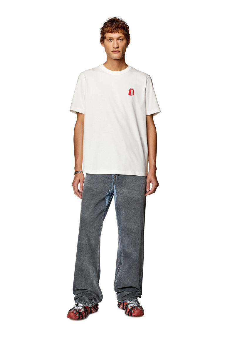 Diesel t-just-n18 T-shirt with Diesel bag print