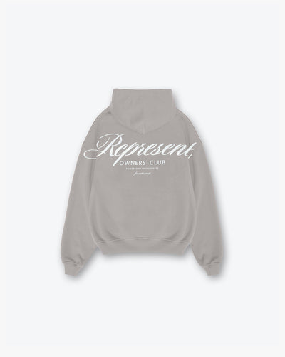 Represent Owners Club Script Hoodie - Slate