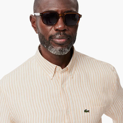 Regular Fit Striped Linen Shirt