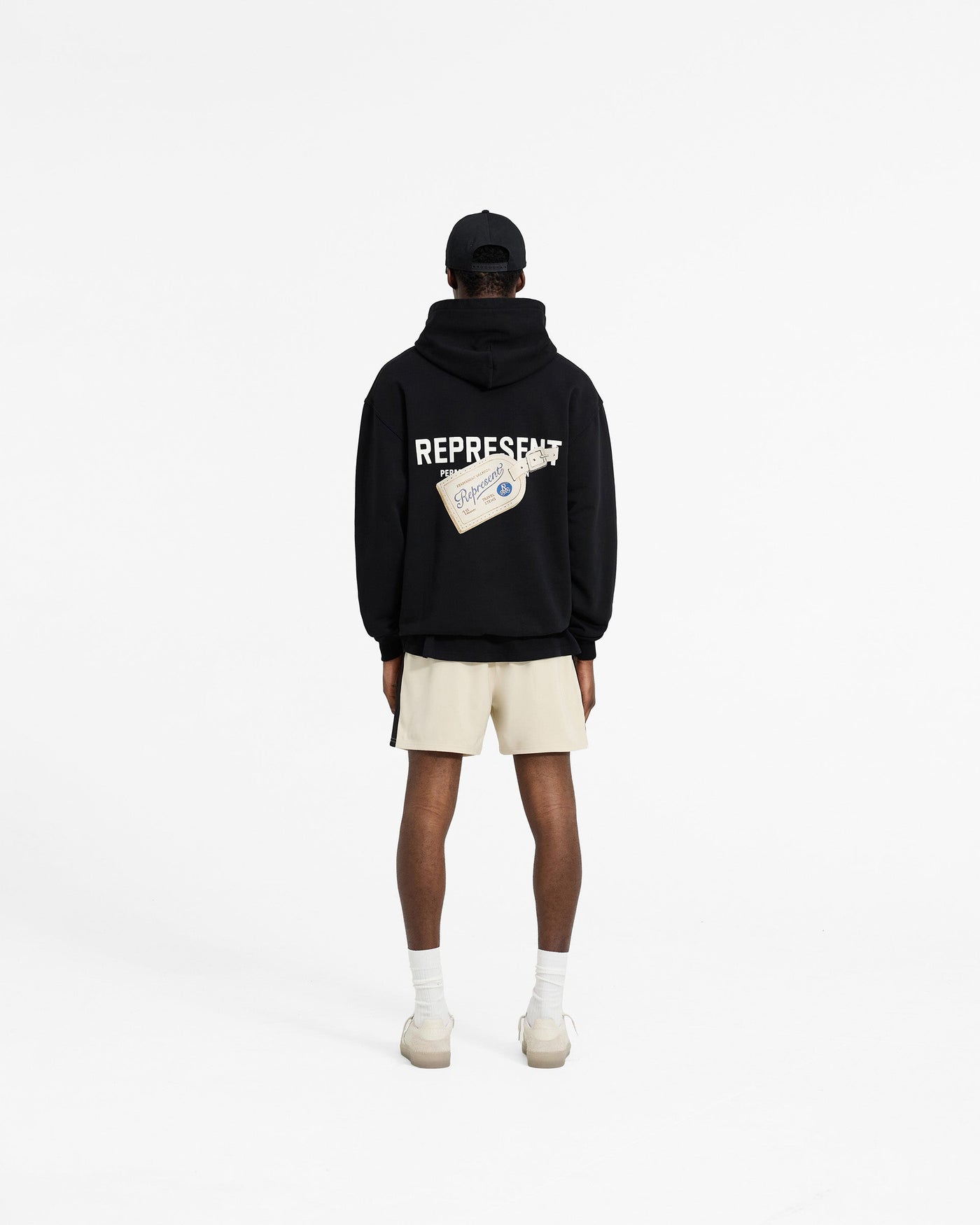 Luggage Tag Hoodie - Jet Black