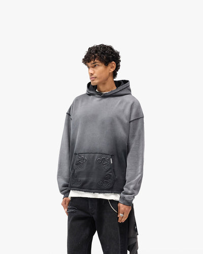 Represent X Hunter Hoodie - Stained Black