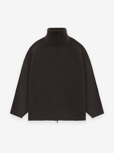Heavy Ottoman Full Zip Sweater
