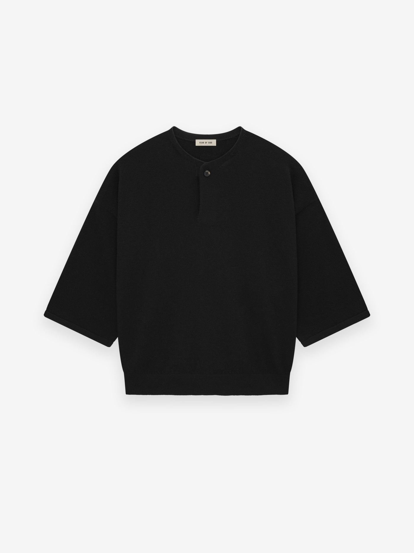 Fine Knit Henley Tee