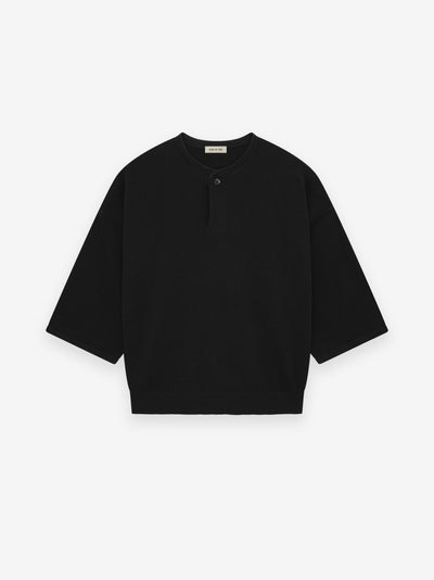 Fine Knit Henley Tee