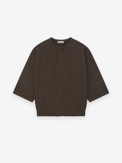 Fine Knit Henley Tee