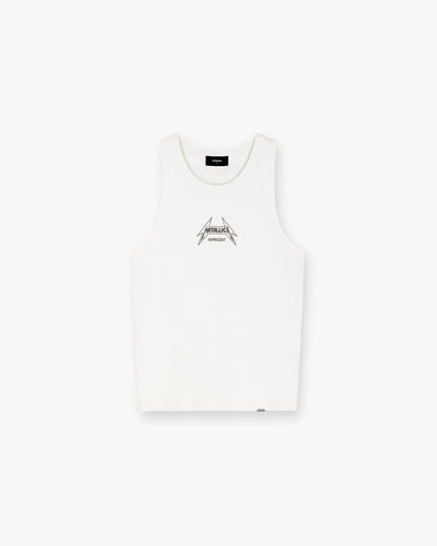 Represent X Metallica Local Crew Vest - Flat White