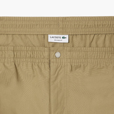 Relaxed Fit Poplin Shorts