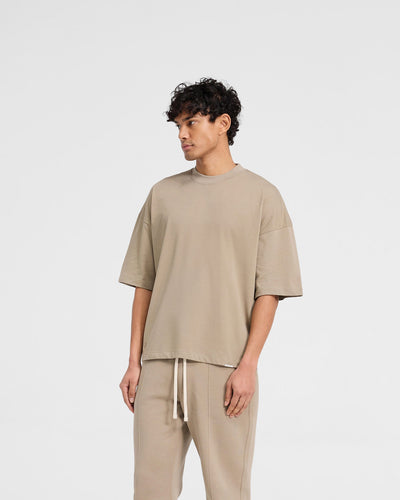 Initial Boxy T-Shirt - Dune