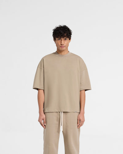 Initial Boxy T-Shirt - Dune