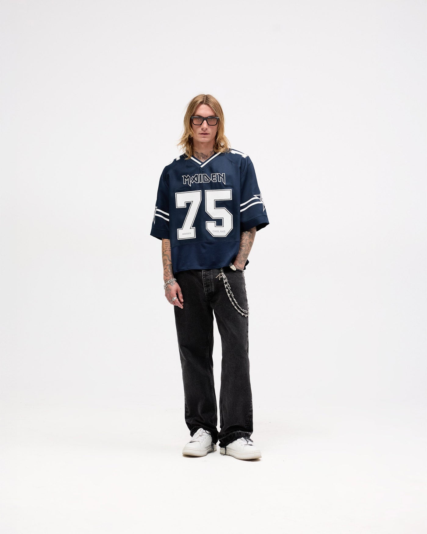 Represent X Iron Maiden Anniversary Jersey - Mid Blue