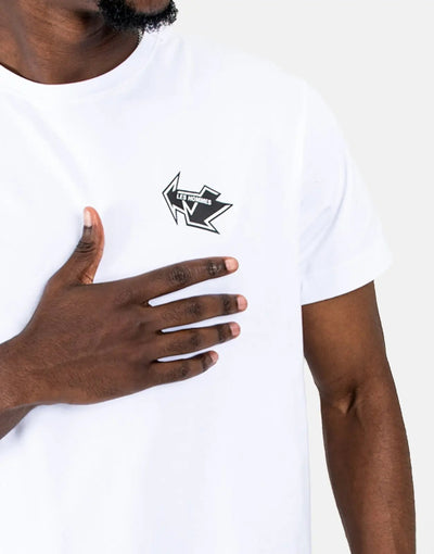 Les Hommes Box Print White T-Shirt