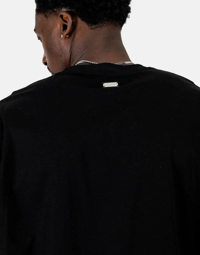 Les Hommes Shadow Graphic Black T-Shirt