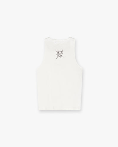 Represent X Metallica Local Crew Vest - Flat White
