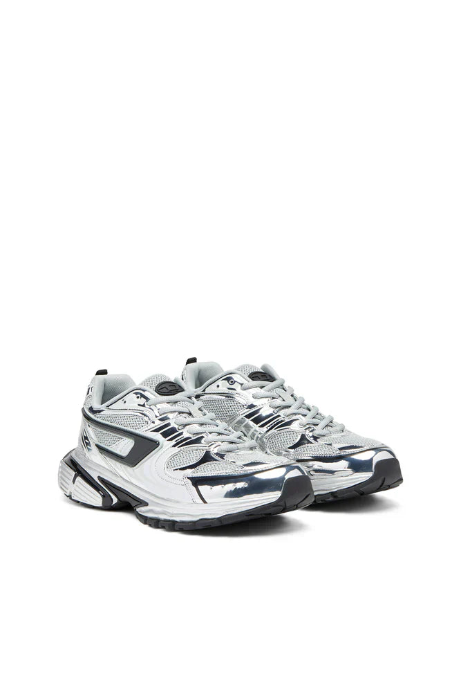 S-Serendipity-Mesh sneakers with metallic overlays