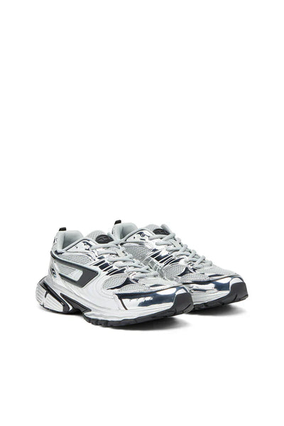 S-Serendipity-Mesh sneakers with metallic overlays