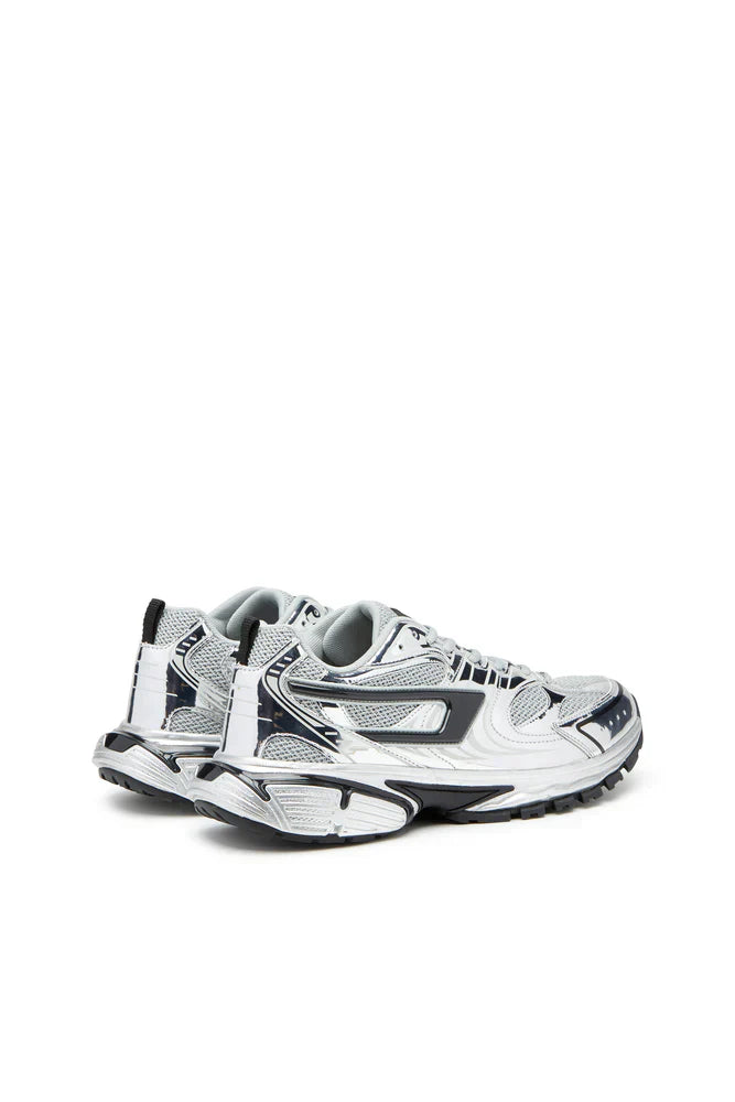 S-Serendipity-Mesh sneakers with metallic overlays