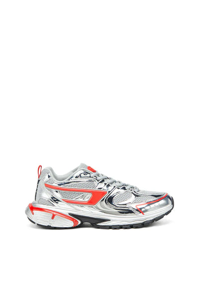 S-Serendipity-Mesh sneakers with metallic overlays