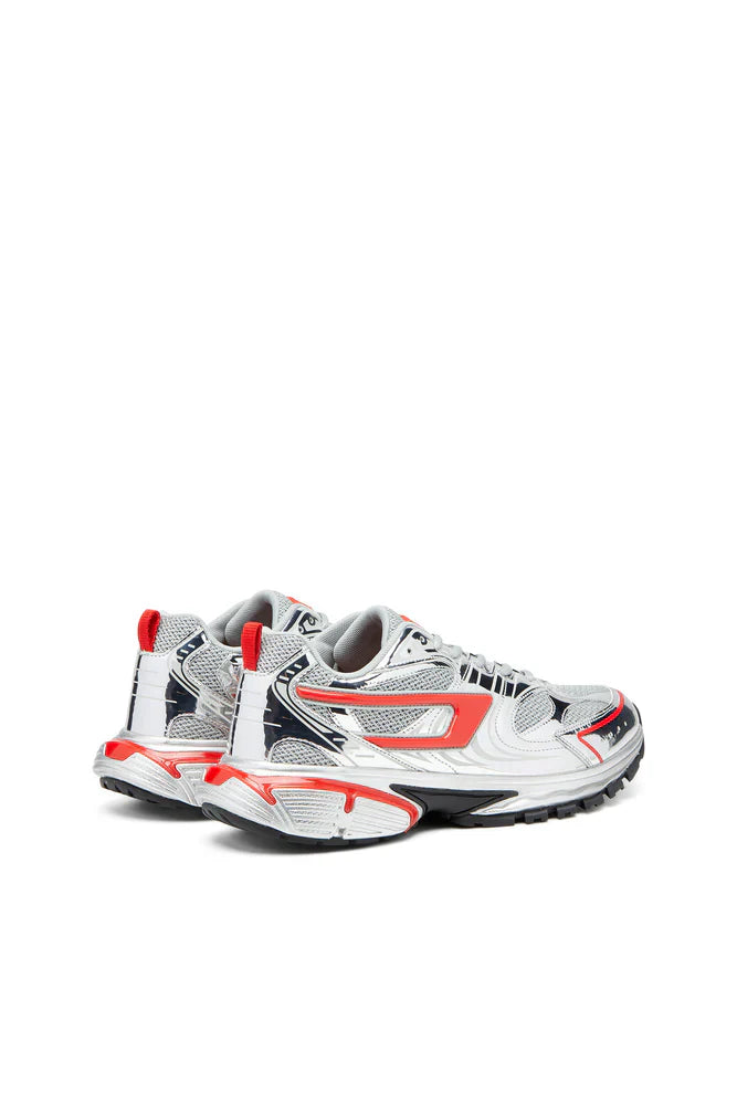 S-Serendipity-Mesh sneakers with metallic overlays