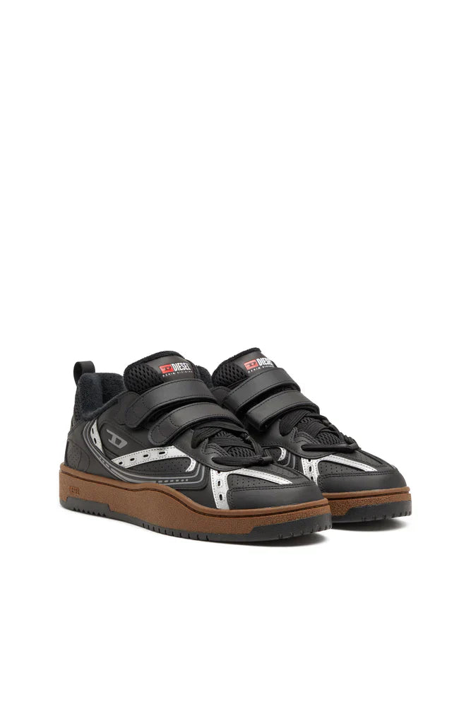 S-Ukiyo-Leather sneaker with straps