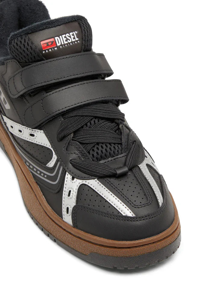 S-Ukiyo-Leather sneaker with straps