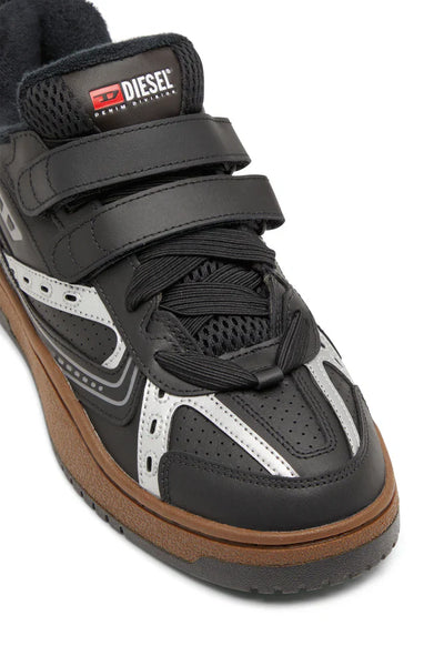S-Ukiyo-Leather sneaker with straps
