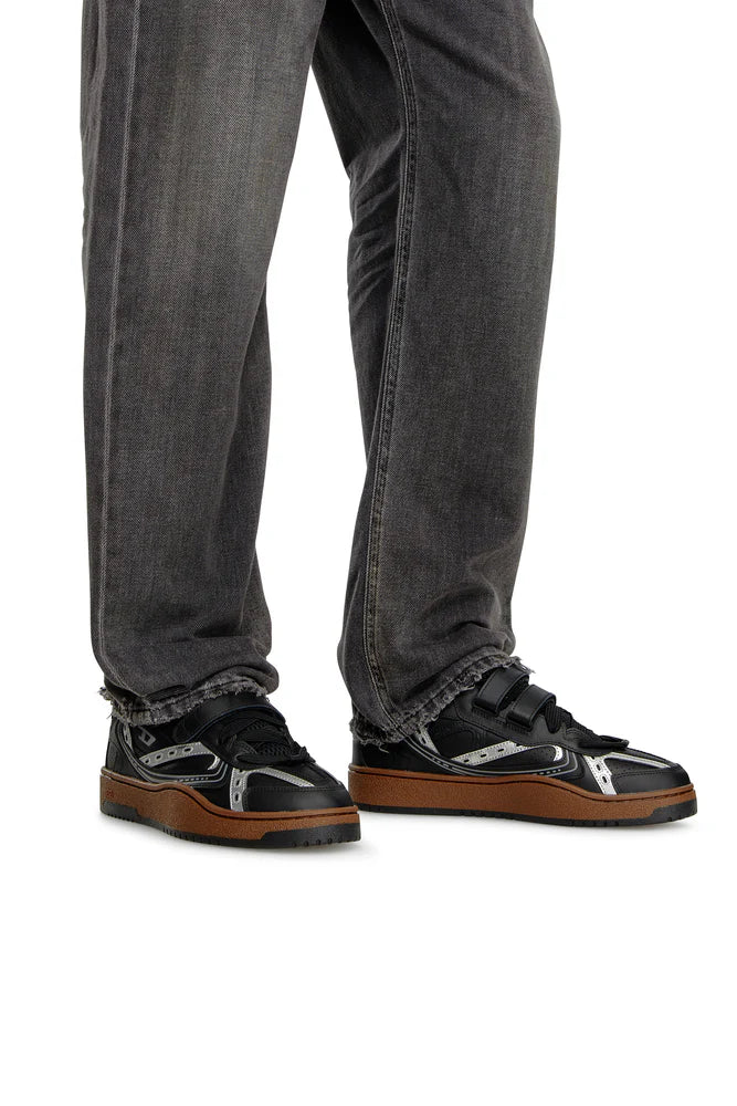 S-Ukiyo-Leather sneaker with straps