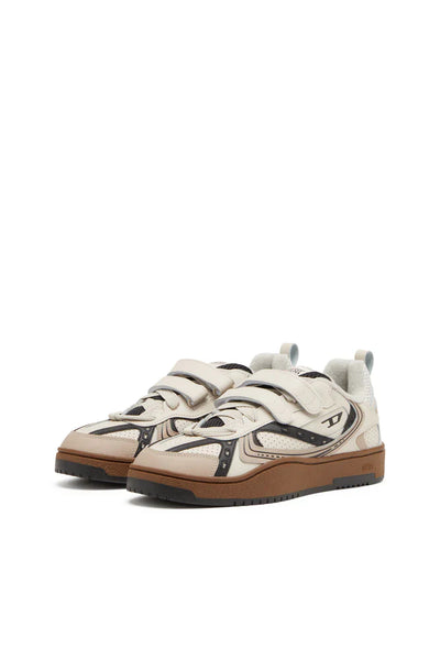S-Ukiyo-Leather sneaker with straps