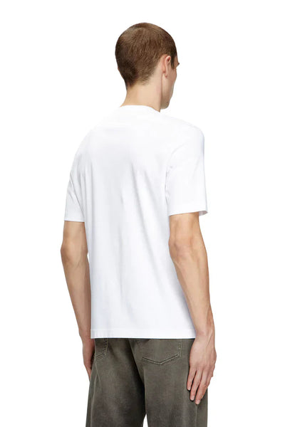 Diesel Mercerized cotton T-shirt with tonal logo