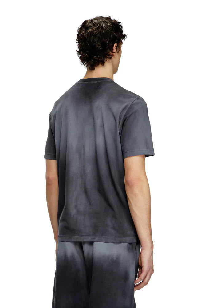Diesel Faded T-shirt with micro logo embroidery