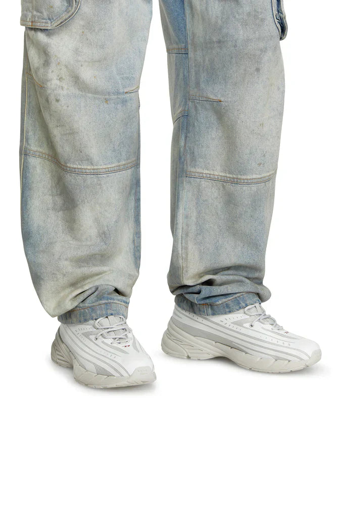 D-Airspeed Low-Striped sneakers in coated ripstop