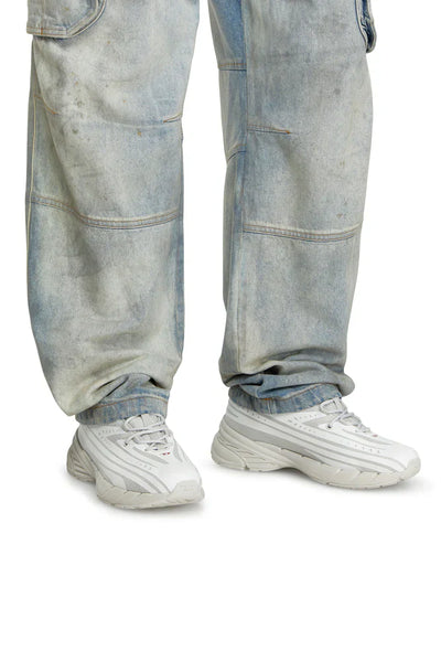 D-Airspeed Low-Striped sneakers in coated ripstop