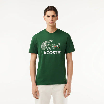 Lacoste Cotton Jersey Signature Print T-shirt