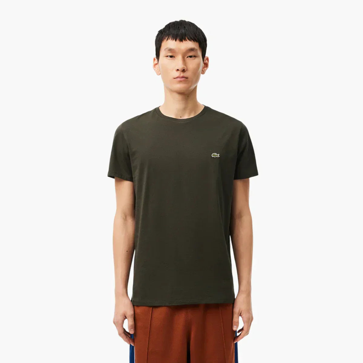 Essential Cotton Pima Tee With Crew Neck