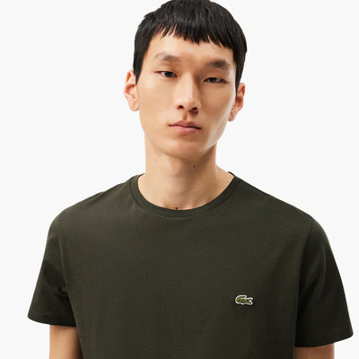 Essential Cotton Pima Tee With Crew Neck