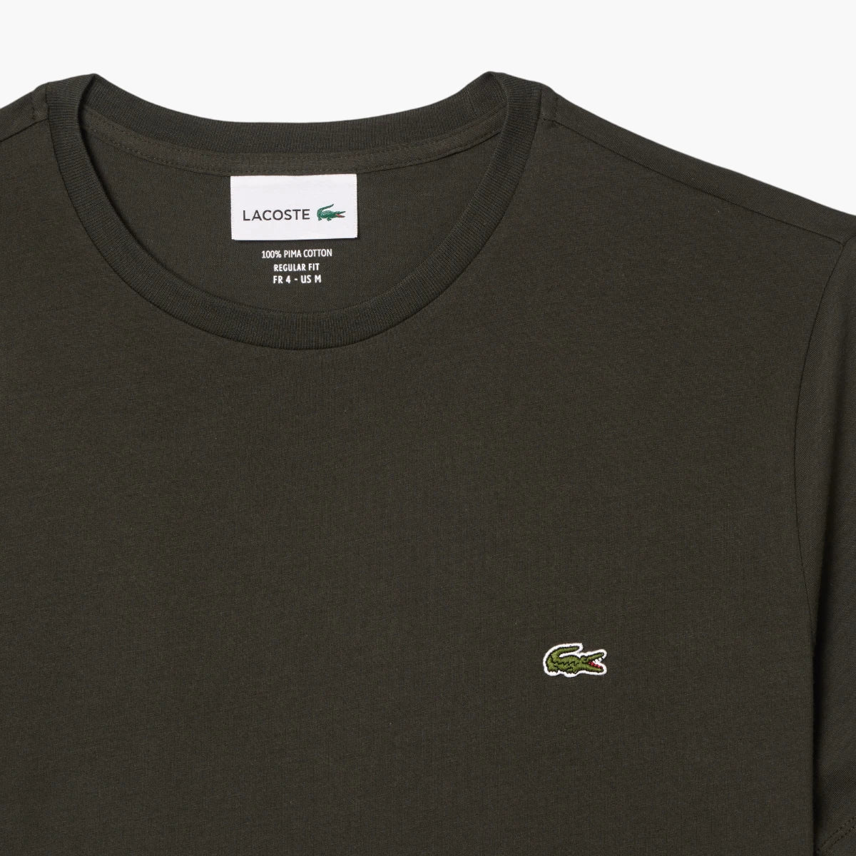Essential Cotton Pima Tee With Crew Neck