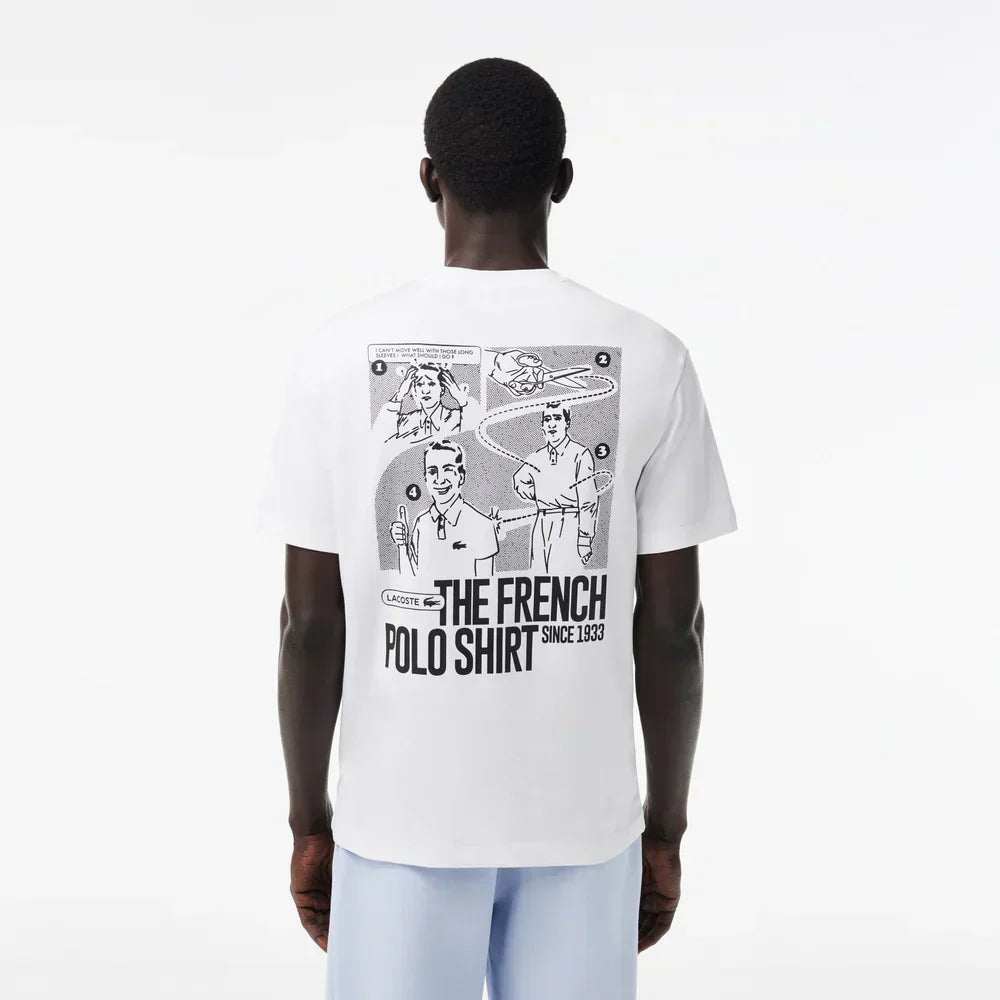 Lacoste Heavy Cotton Jersey Back Print T-shirt